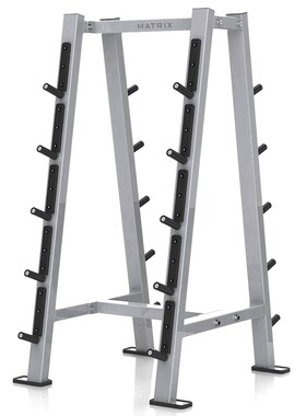 美国乔山MATRIX固定杠铃摆放架G1-FW160商用健身房杠铃杆存放架