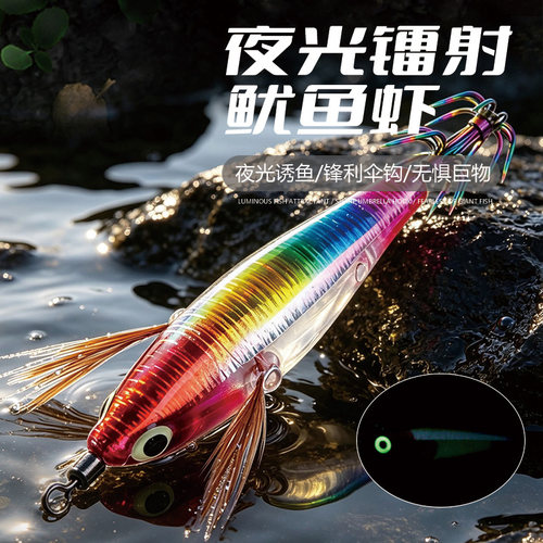 亨嘉夜光镭射水假鱼饵