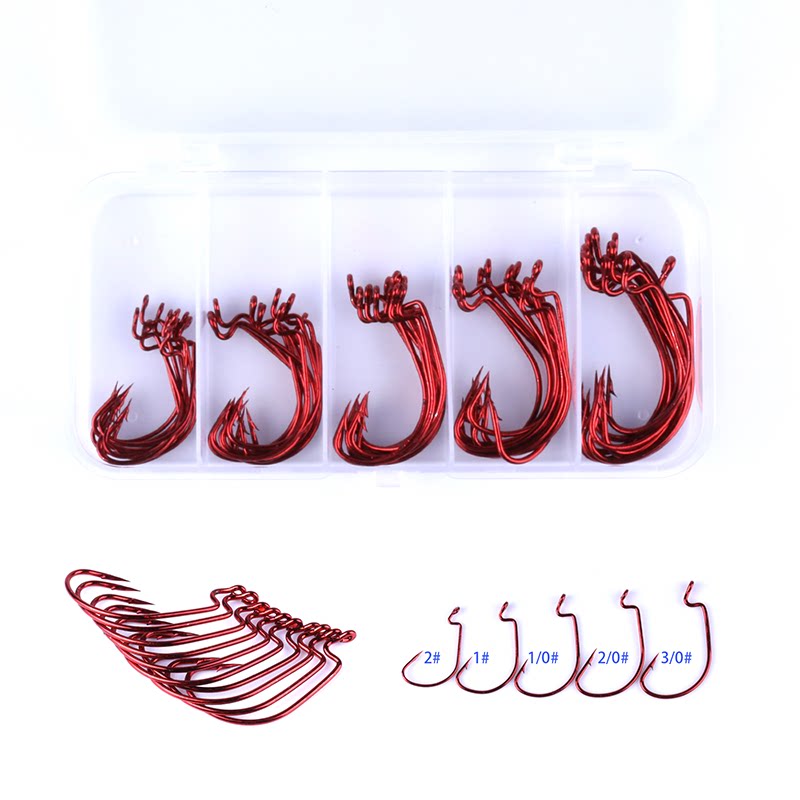 亨嘉渔具50枚红色宽腹曲柄钩6#4#2#1#1/0#2/0#3/0#组合全套路亚钩在类目 户外/登山/野营/旅行用品, 垂钓装备, 鱼钩中 - 来自Buy2taobao.com提供专业的淘宝代购服务