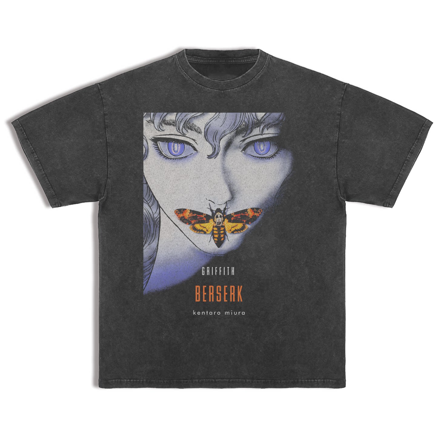 thumbnail for Berserk Sword Wind Legend Griffith Movie Design 230g Loose Cotton Print Short Sleeve T-Shirt Men's and Women's Clothing