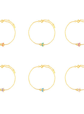 S925纯银INS风蜜蜂手链 欧美热销时尚简约几何创意款迷你蜜蜂手链