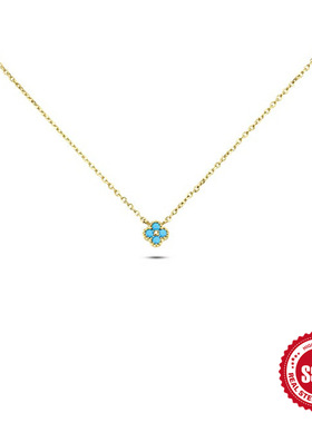 浪姐同款四叶花草瑷嘉莎925