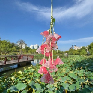 杭州灵隐传统手工挂件铃兰花挂饰新中式钱袋子饰品好寓意挂坠礼物