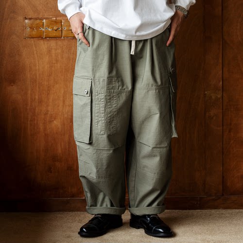 BBS缎纹竹节面料定番军裤