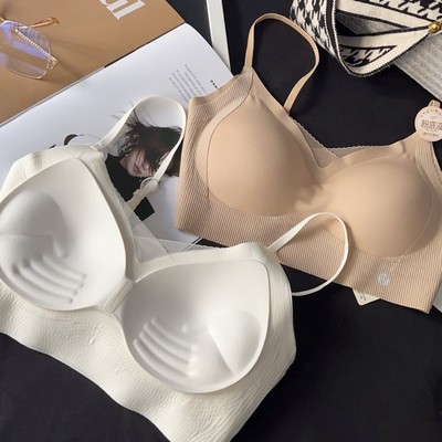 我的薇薇无痕网纱加厚美背抹胸