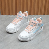 撤柜高帮板鞋 秋冬运动旅游鞋 系带小白鞋 小赵家 休闲轻便跑步女鞋