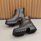 小赵家 捡漏女棉鞋 撤柜断码 厚底7CM马丁靴英伦风加绒短靴孤品39码