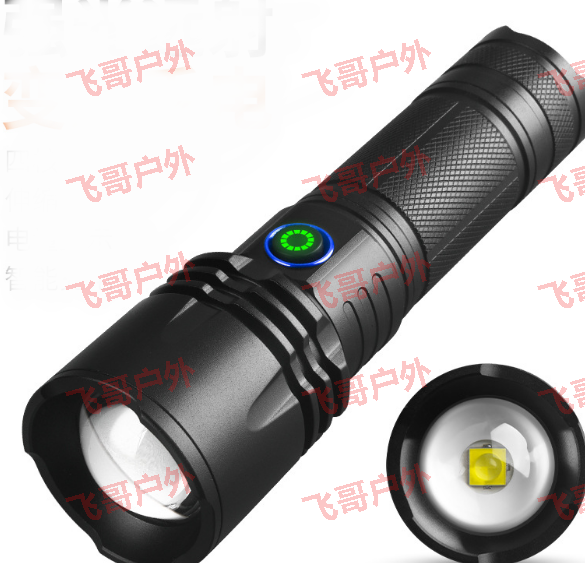 强光手电筒usb用户露营防水