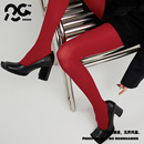辣妹圣诞打底袜 红丝袜本命年性感时尚 暗红色天鹅绒连裤 袜女春秋款