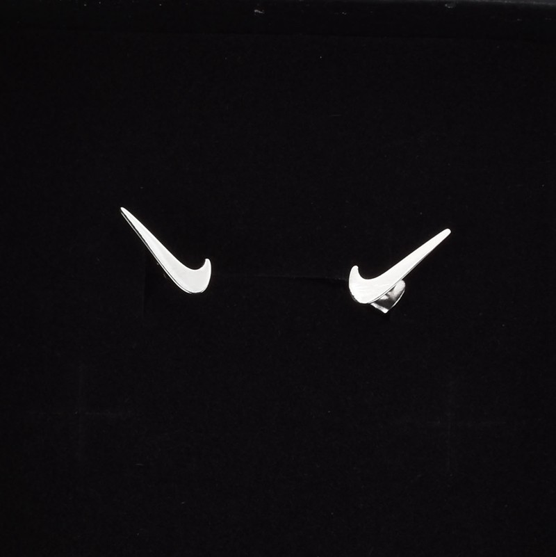 简约个性对号小耳钉ins网红同款男女耳环潮流百搭防褪色几何耳饰