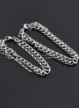 男女不锈钢链条简约手链潮流饰品