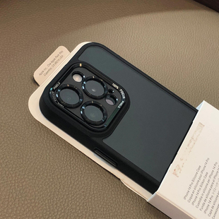 肉嘟本人 带字金属镜头圈适用iPhone15Promax苹果14透黑13Pro高级感12边框软