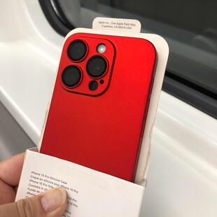 红色手机壳适用iPhone16Pro全包苹果15中国红保护套14新年手机壳带镜头膜本命年喜庆