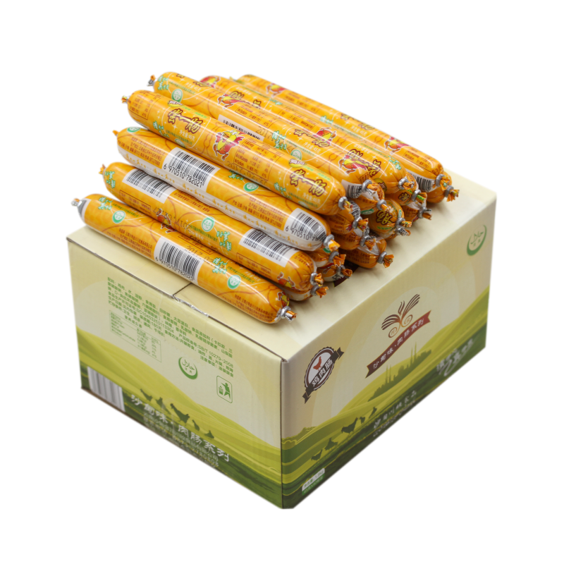 云南沙甸川欣食品烤肠香肠回族鸡肉肠牛肉肠回民食品45g*40根