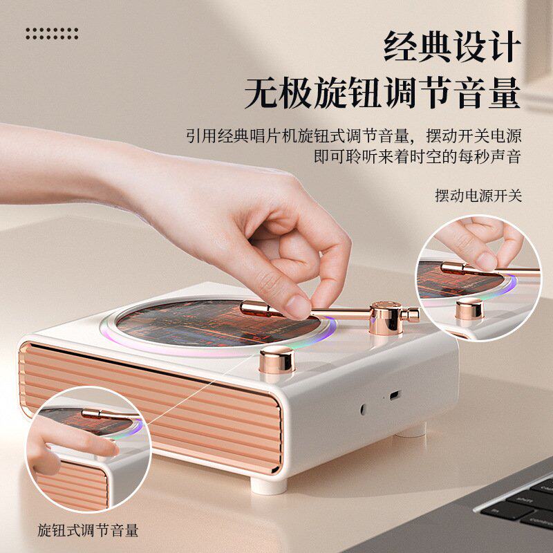 十大名牌曼哈顿柏林之声德国进口音质蓝牙音响复古旋转唱片机氛围