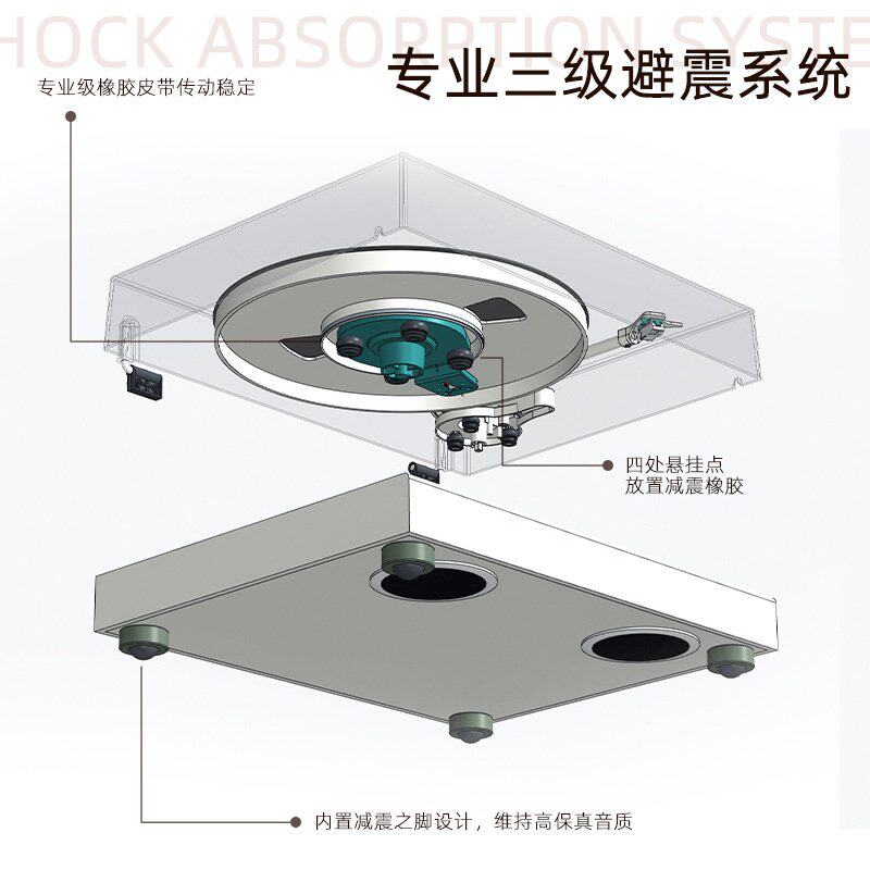 十大名牌曼哈顿柏林之声德国进口音质黑胶唱片唱盘机复古留声机客