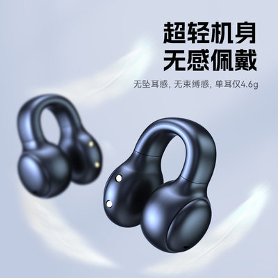 曼哈顿2025新款德国进口柏林之声音质蓝牙耳机无线耳夹式不入耳运