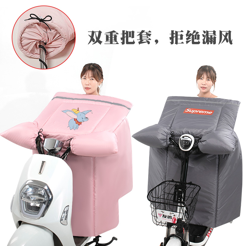 小电动电瓶车挡风被爱玛PU皮男女