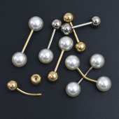 饰女装 一字装 扣毛衣珍珠螺纹毛衣开衫 韩国胸针胸花防走光小别针袖