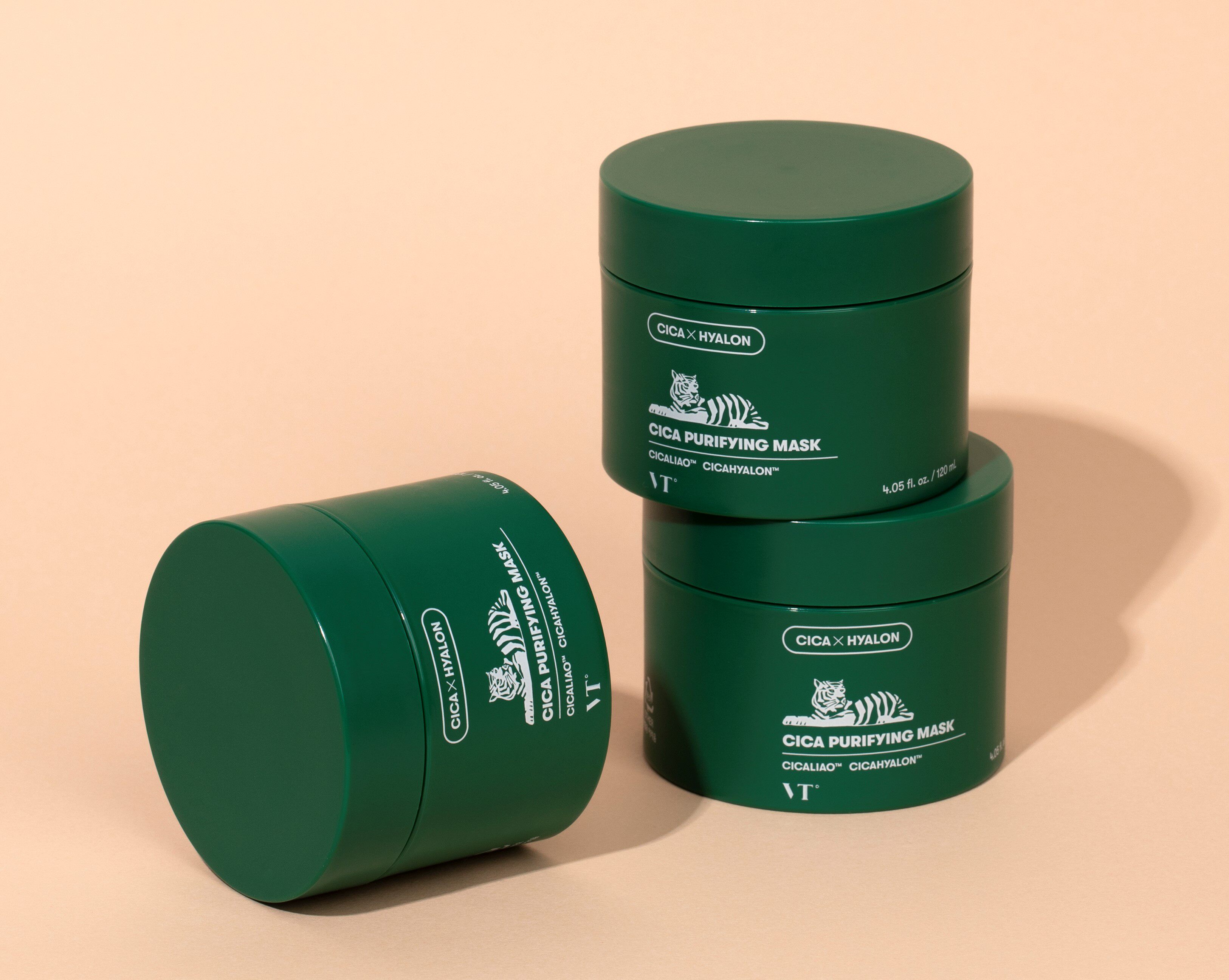 韩国vt老虎积雪草清洁面膜绿泥补水泥膜毛孔去黑头粉刺涂抹式面膜