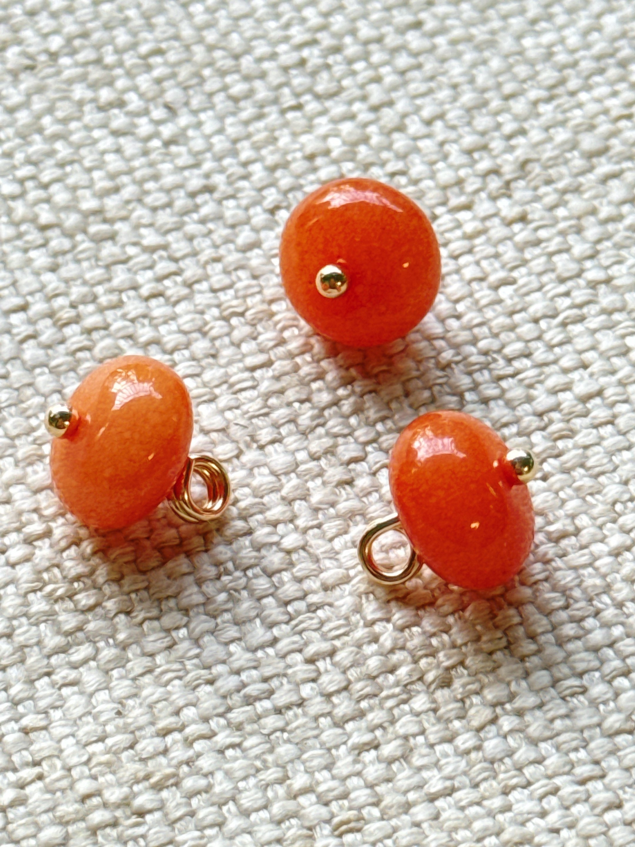 10mm新中式国风纽扣橘红算盘珠女装旗袍汉服唐装香云纱真丝辅料,居家布艺,纽扣,淘宝优惠券,粉丝福利购,淘宝优惠卷