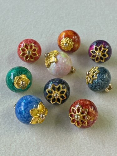 【琉璃】油画系列定制纽扣国风女装盘扣手工复古10mm | 现货24h发