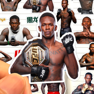 伊斯利阿迪萨亚贴纸高清防水UFC综合格斗运动员Israel Adesanya