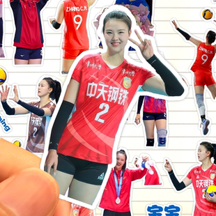 张常宁贴纸高清防水中国女子排球运动员Zhang Changning收藏贴画