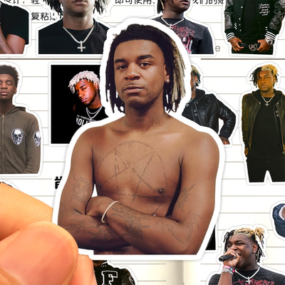 肯卡森贴纸高清防水美国说唱歌手Ken Carson收藏装饰行李箱粘贴画