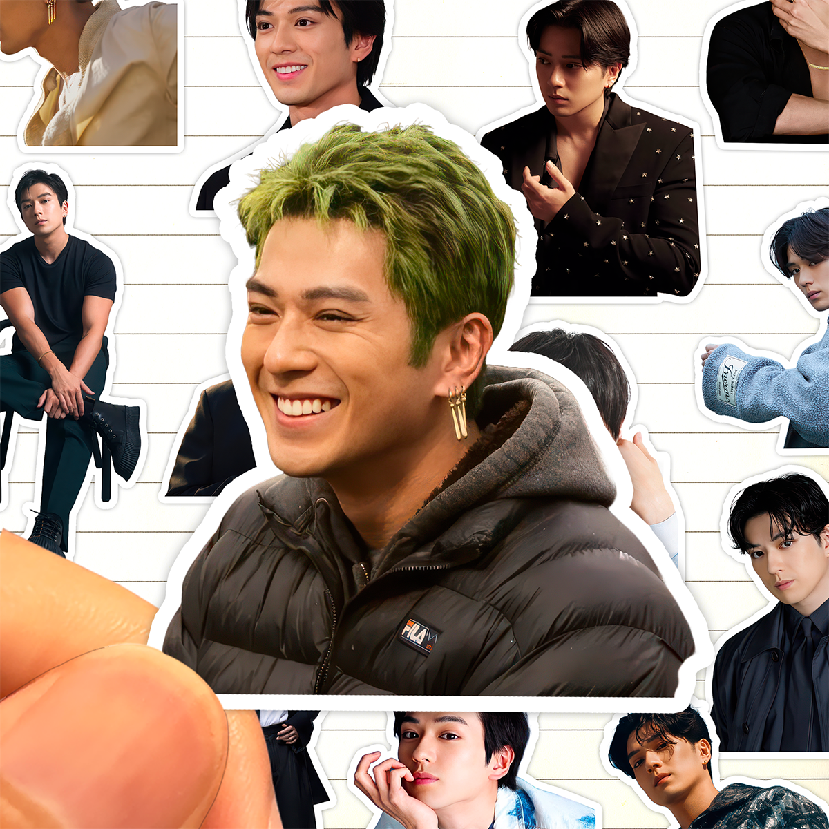 新田真剑佑贴纸高清防水海贼王真人版Mackenyu Arata收藏装饰贴画