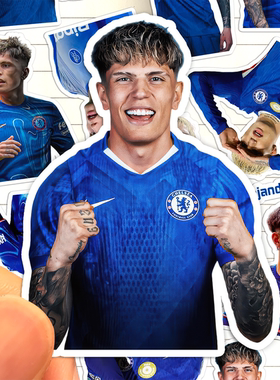 亚历杭德罗加纳乔贴纸高清防水切尔西球员Alejandro Garnacho贴画