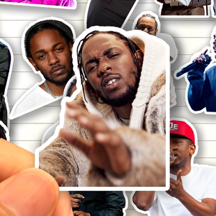 肯德里克拉马尔贴纸高清防水说唱歌手Kendrick Lamar装饰手账贴画
