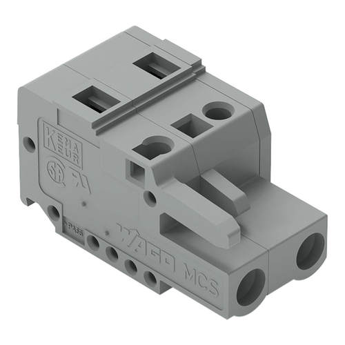 WAGO万可231-202/203/204/205/026-000孔型插头焊针间距7.5mm