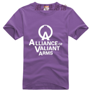 半袖 战地之王AVA标志LOGOA 男女休闲运动春夏装 T恤 纯棉圆领短袖