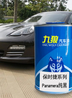 九狼汽车漆成品漆保时油漆捷panamera漆醇黑细花白色银色勃垦地红