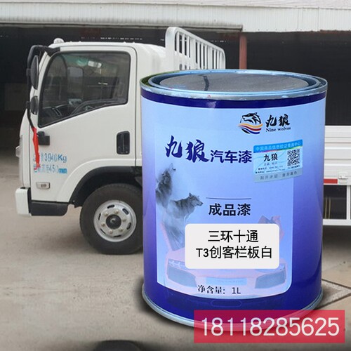 九狼成品金属喷烤修补色漆三环创客十通咖棕色厢式蓝仓栅白栏板白