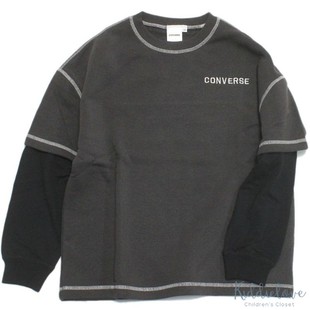 秋冬合作款 Kiddielove RAT 童装 刷绒假两件宽松卫衣 日本代购