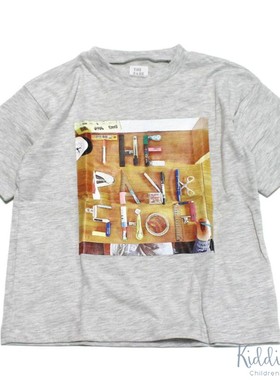 日本代购 童装 THE PARK SHOP 纯棉立体logo图案宽松个性短袖T恤