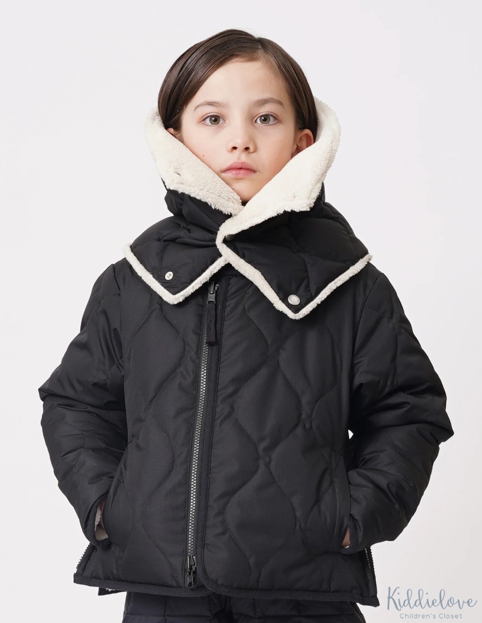 羽绒保暖内加绒两面穿开扣围脖