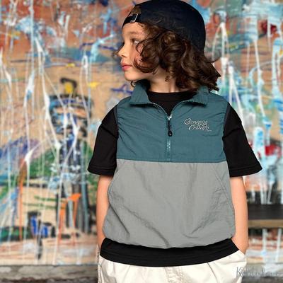 防泼水轻量立领半开休闲马甲背心