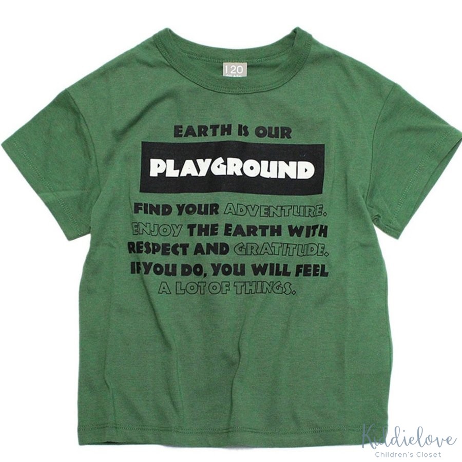 纯棉多字母直筒休闲短袖T恤