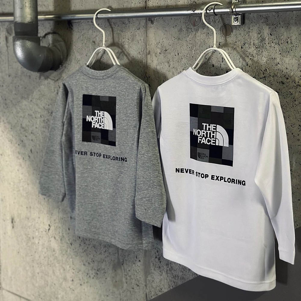北脸限定款后背logo柔软长袖T恤