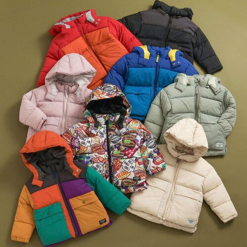 Kiddielove 日本代购 童装 F.O 铺棉保暖帽可拆大口袋冬面包棉服
