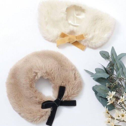 Kiddielove 日本代购 童装 apres 绒假领子百搭装饰秋冬休闲温暖