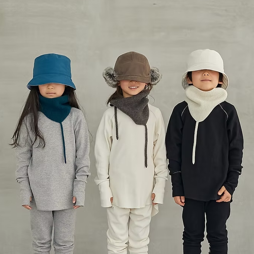 Kiddielove 日本代购 童装 mounten 针织保暖多戴法围脖护耳帽