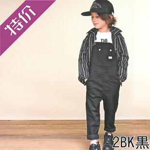 国内现货 日本 童装 GROOVY Color x LEE 合作款锥形可调节背带裤