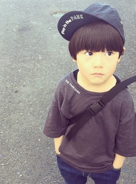 国内现货 童装 THE PARK SHOP 男孩嘻哈帽 可调节 大帽檐