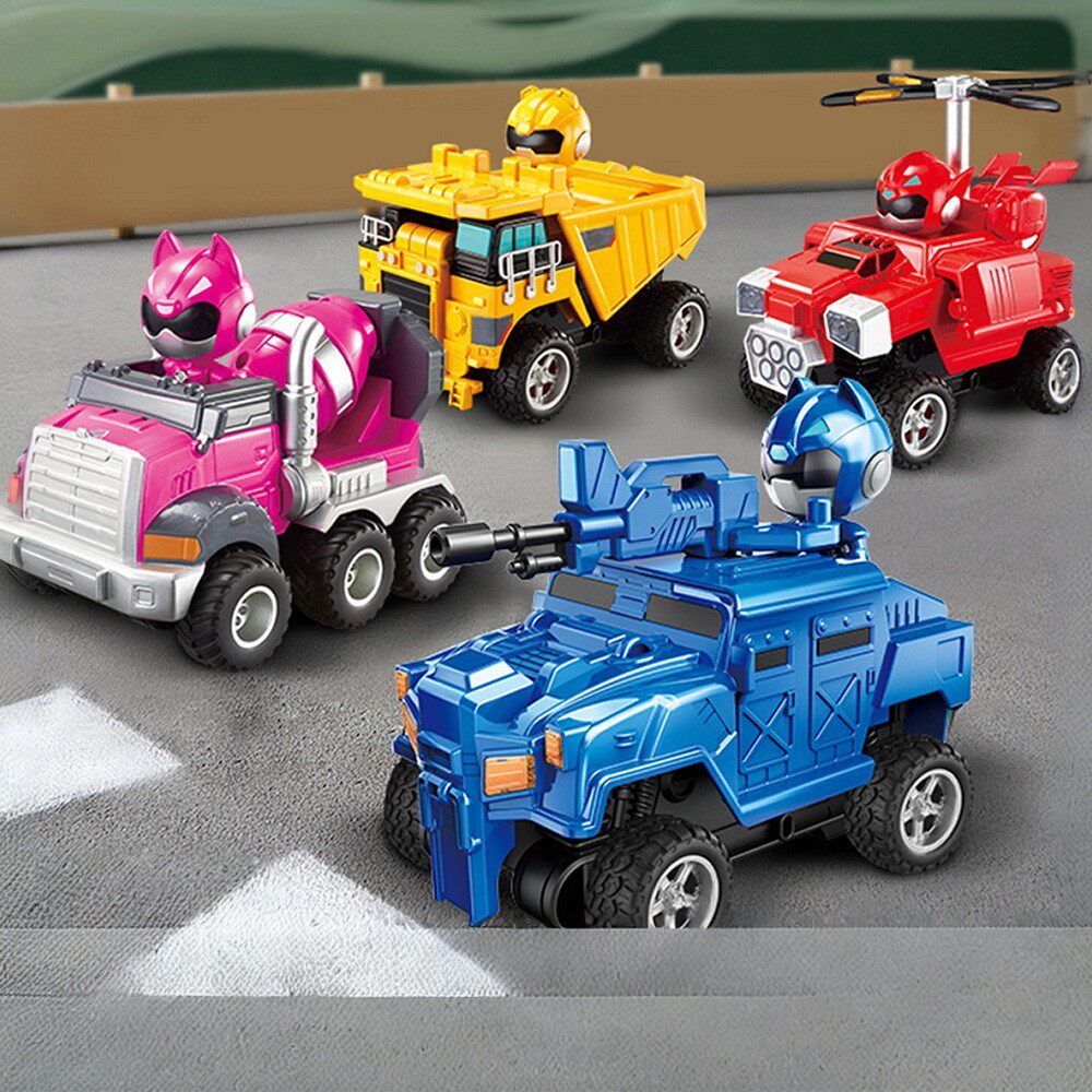 迷你特工队弗特装甲车小米战斗机工程车小汽车变形摩托车儿童玩具