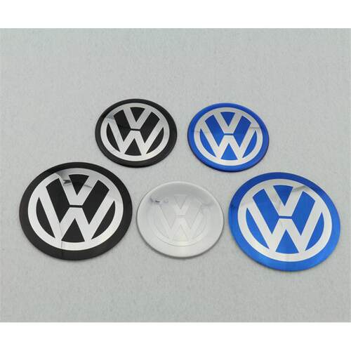 VW标志大众轮毂贴轮毂中心盖标贴轮胎帽贴 5.65/6/9/12/7/9/cm