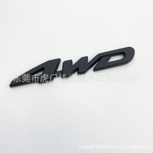 适用于汉兰达车标SPORT 英文字母  标黑武士贴标 标志V6 4WD 后标